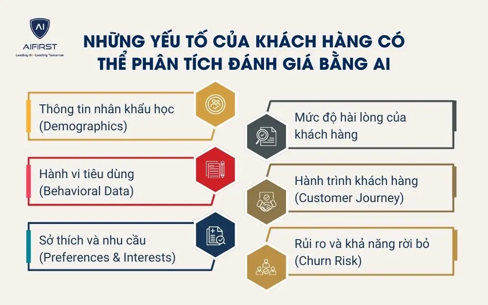 Những yếu tố của kh&aacute;ch h&agrave;ng c&oacute; thể ph&acirc;n t&iacute;ch đ&aacute;nh gi&aacute; bằng AI
