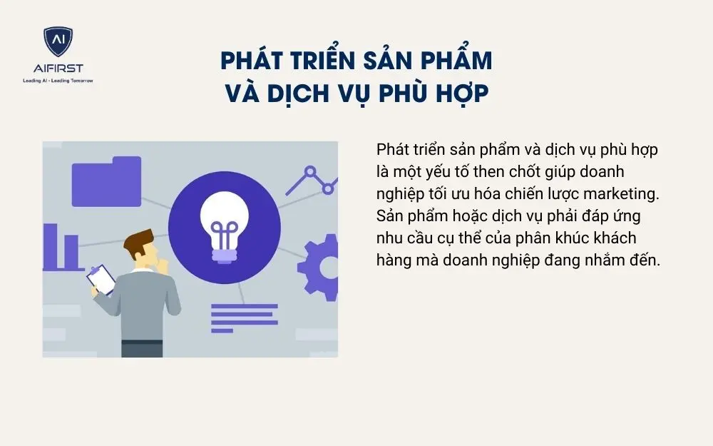Ph&aacute;t triển sản phẩm v&agrave; dịch vụ ph&ugrave; hợp