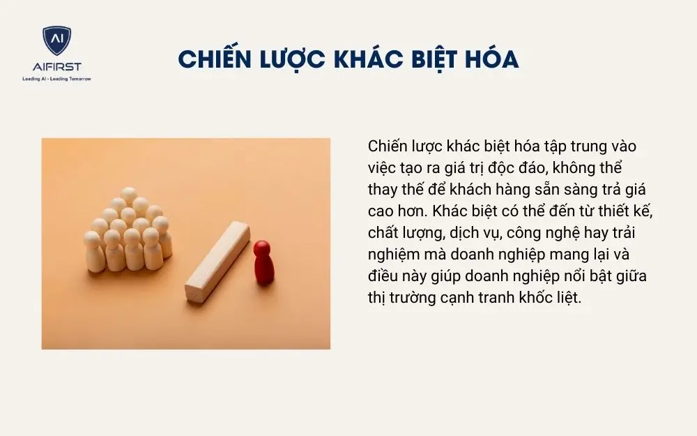 Chiến lược kh&aacute;c biệt h&oacute;a