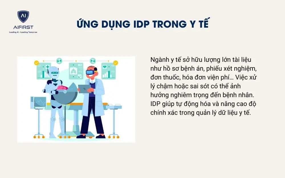 Ứng dụng IDP trong y tế