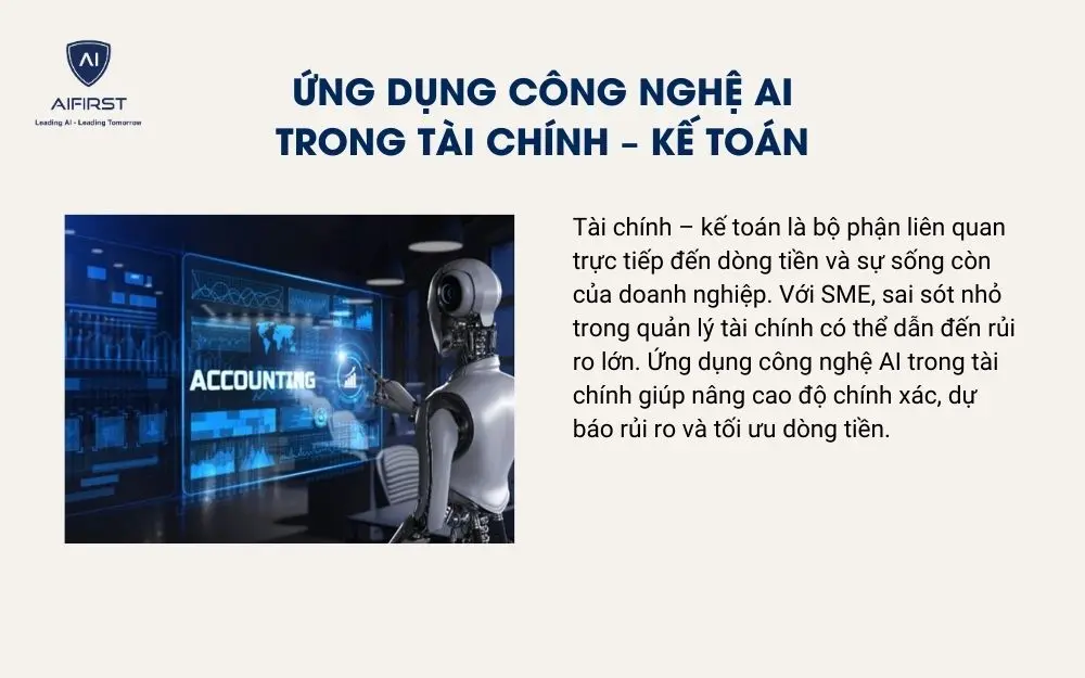 Ứng dụng c&ocirc;ng nghệ AI trong t&agrave;i ch&iacute;nh &ndash; kế to&aacute;n