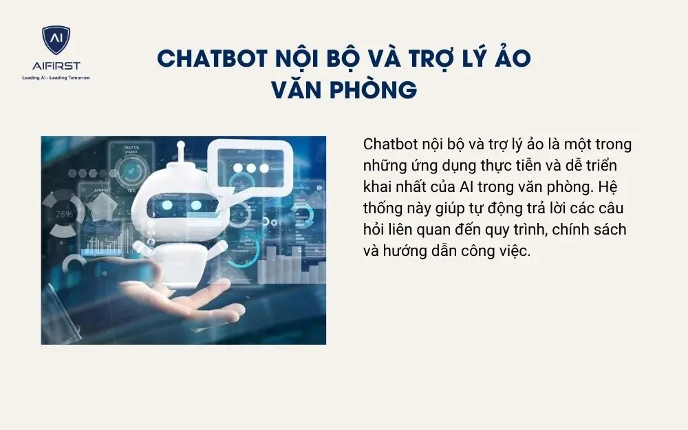 Chatbot nội bộ v&agrave; trợ l&yacute; ảo văn ph&ograve;ng