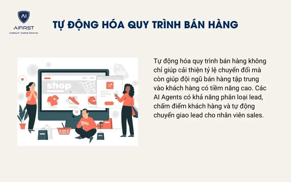 Tự động h&oacute;a quy tr&igrave;nh b&aacute;n h&agrave;ng