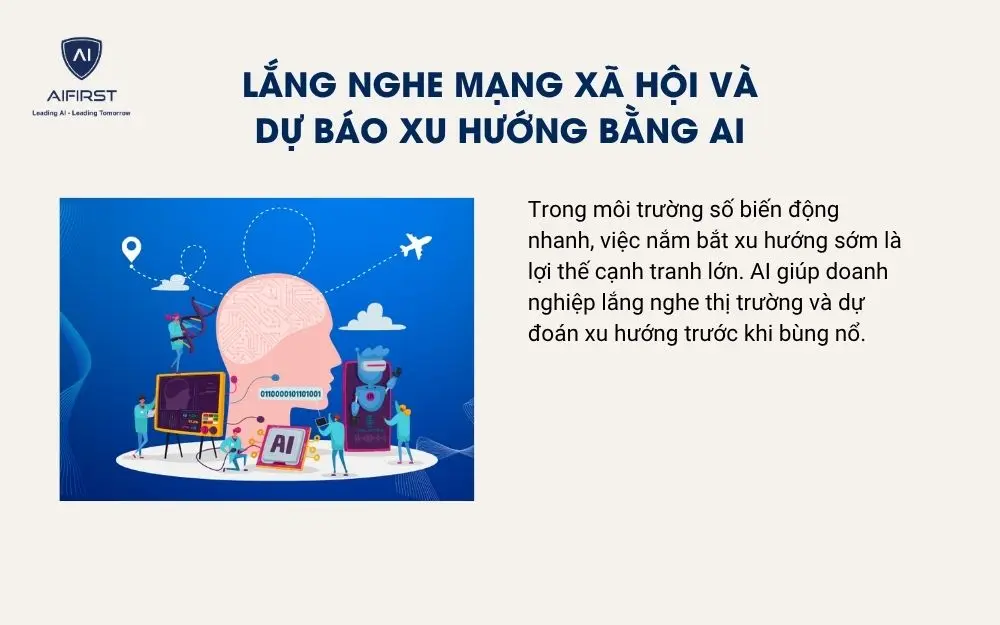 Lắng nghe mạng x&atilde; hội v&agrave; dự b&aacute;o xu hướng bằng AI