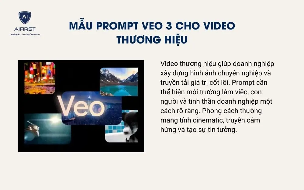 Mẫu prompt VEO 3 cho video thương hiệu