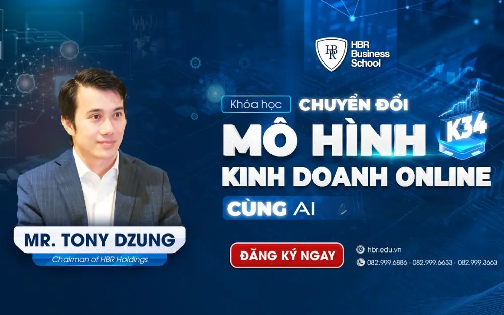 Kh&oacute;a học chuyển đổi m&ocirc; h&igrave;nh kinh doanh online c&ugrave;ng AI&nbsp;