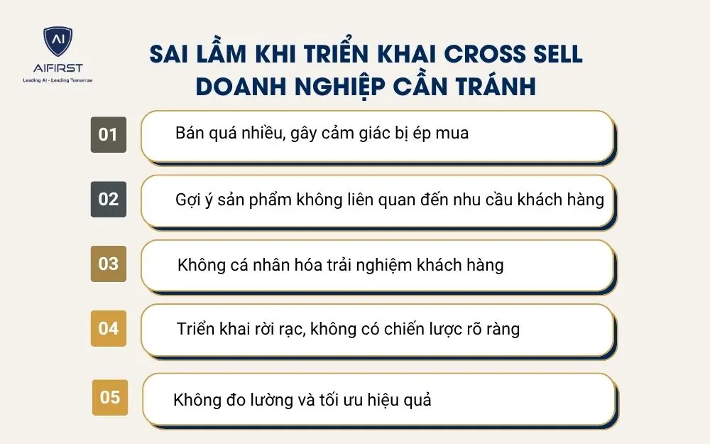 Sai lầm khi triển khai Cross sell doanh nghiệp cần tr&aacute;nh
