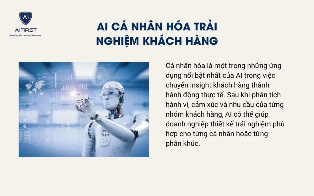 AI c&aacute; nh&acirc;n h&oacute;a trải nghiệm kh&aacute;ch h&agrave;ng