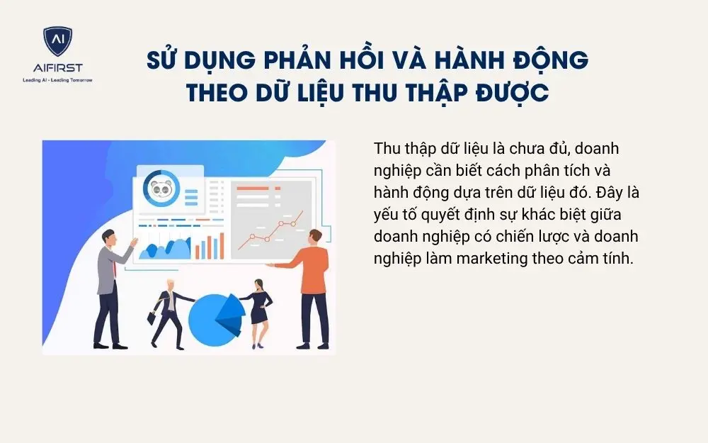 Sử dụng phản hồi v&agrave; h&agrave;nh động theo dữ liệu thu thập được