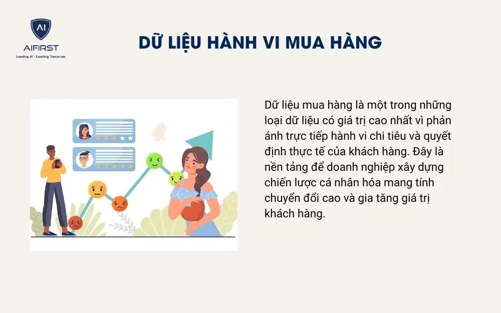 Dữ liệu h&agrave;nh vi mua h&agrave;ng