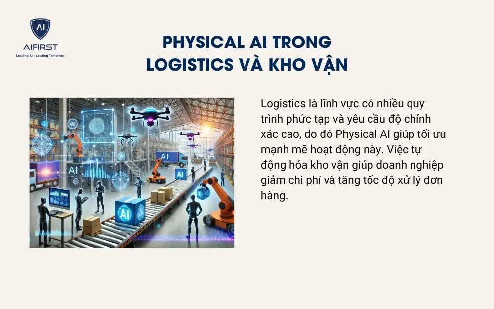 Physical AI trong logistics v&agrave; kho vận