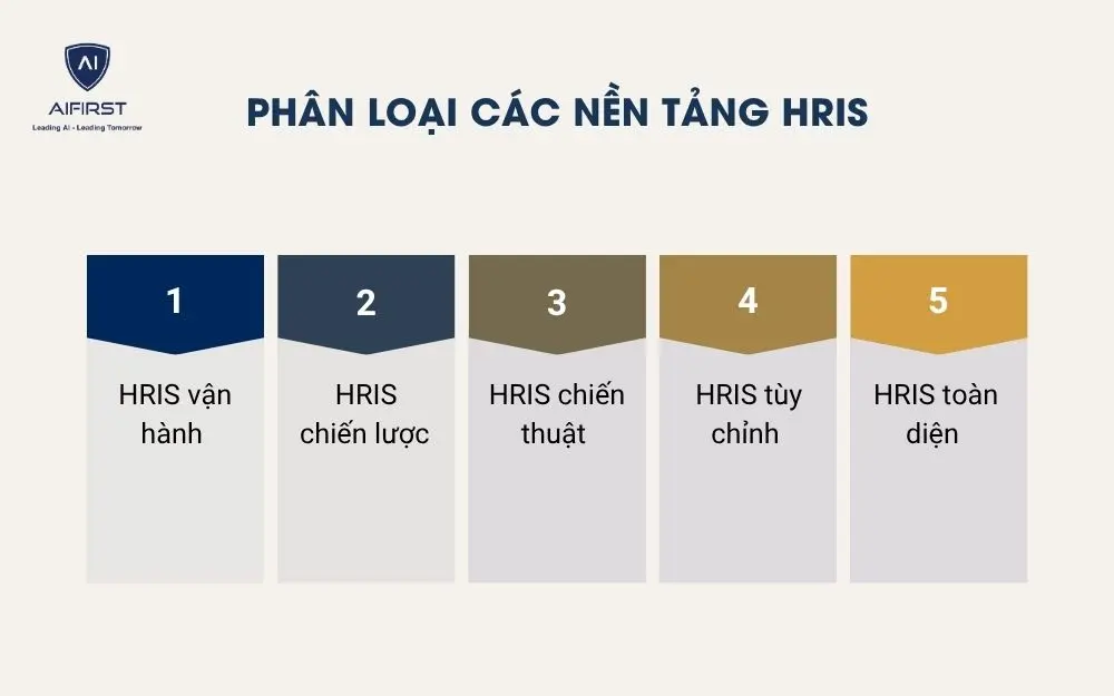 Ph&acirc;n loại c&aacute;c nền tảng HRIS