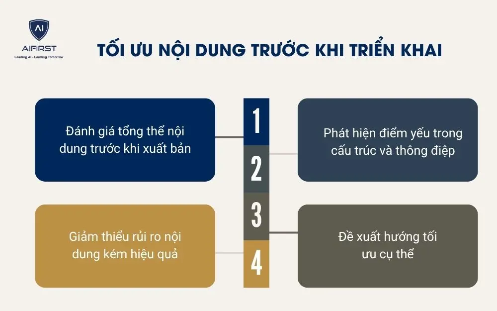 Tối ưu nội dung trước khi triển khai