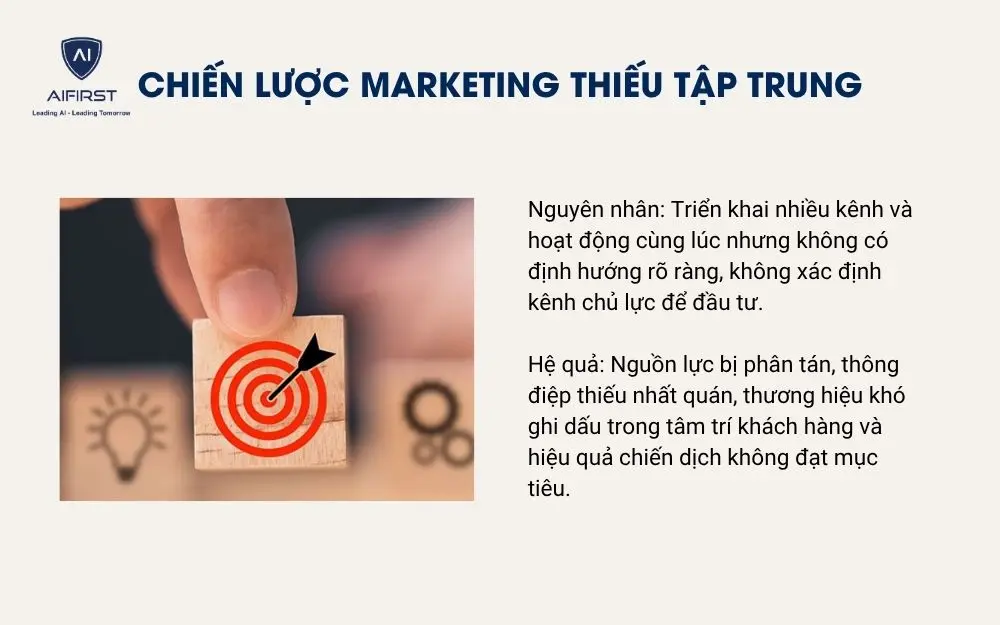 Chiến lược marketing thiếu tập trung