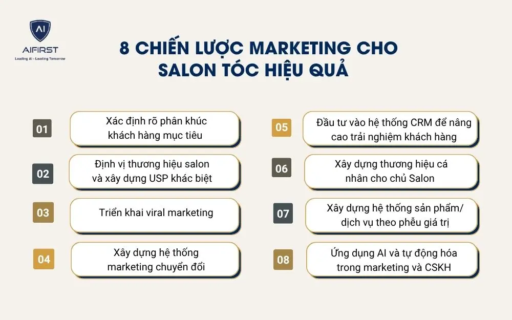 8 Chiến lược marketing cho salon t&oacute;c hiệu quả&nbsp;