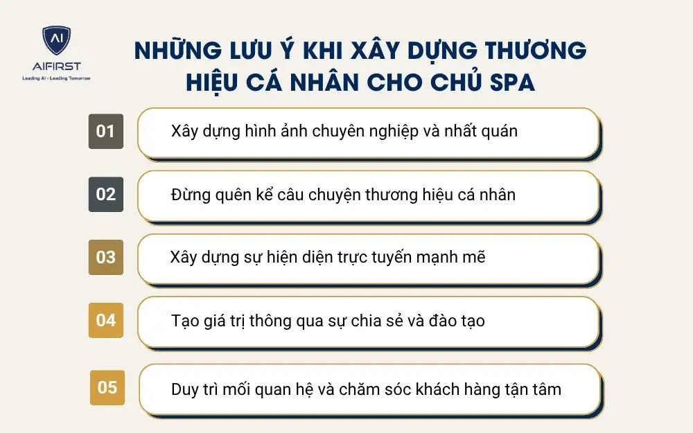 Những lưu &yacute; khi x&acirc;y dựng thương hiệu c&aacute; nh&acirc;n cho chủ spa