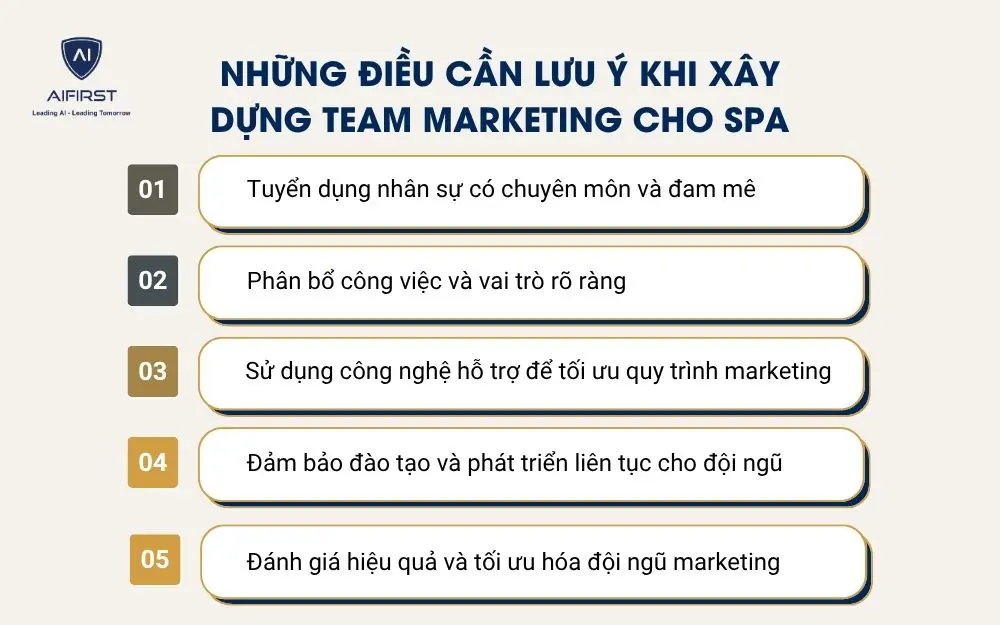 Những điều cần lưu &yacute; khi x&acirc;y dựng team marketing cho spa