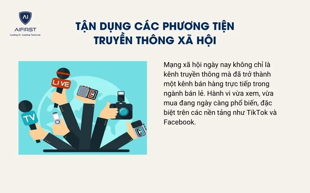 Tận dụng c&aacute;c phương tiện truyền th&ocirc;ng x&atilde; hội