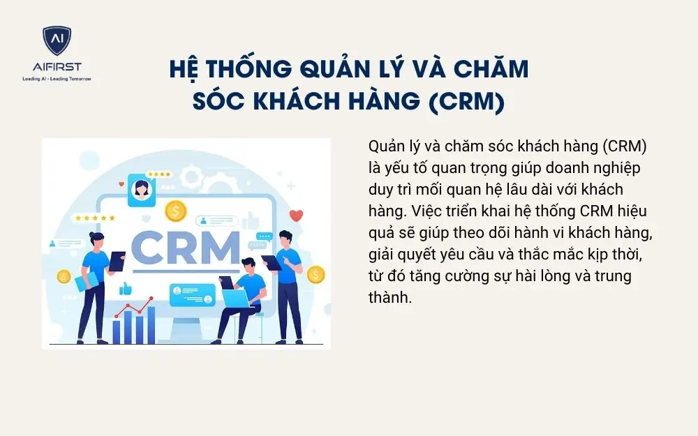 Hệ thống quản l&yacute; v&agrave; chăm s&oacute;c kh&aacute;ch h&agrave;ng (CRM)