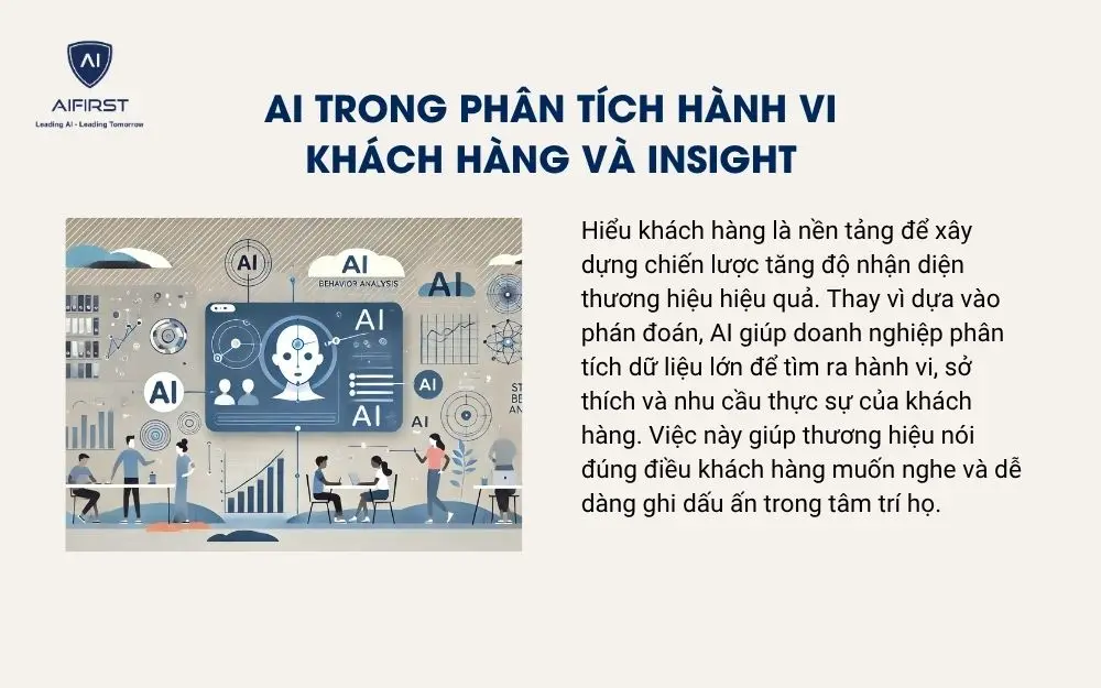 AI trong ph&acirc;n t&iacute;ch h&agrave;nh vi kh&aacute;ch h&agrave;ng v&agrave; insight
