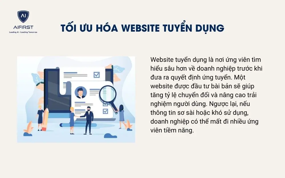 Tối ưu h&oacute;a website tuyển dụng