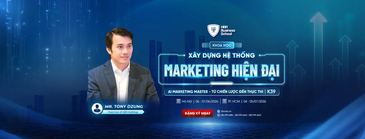 kh&oacute;a học &ldquo;X&acirc;y dựng hệ thống Marketing hiện đại &ndash; AI Marketing Master &ndash; Từ chiến lược đến thực thi&rdquo;