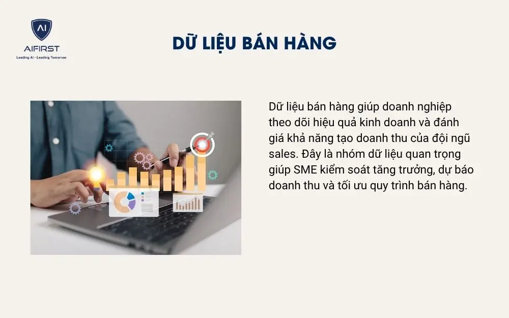 Dữ liệu b&aacute;n h&agrave;ng