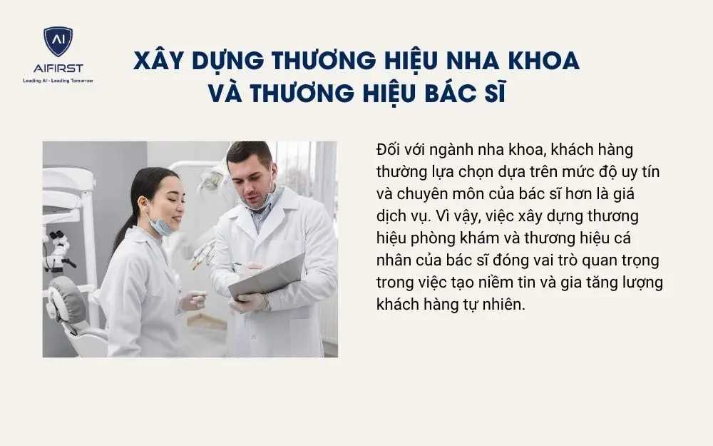 X&acirc;y dựng thương hiệu nha khoa v&agrave; thương hiệu b&aacute;c sĩ