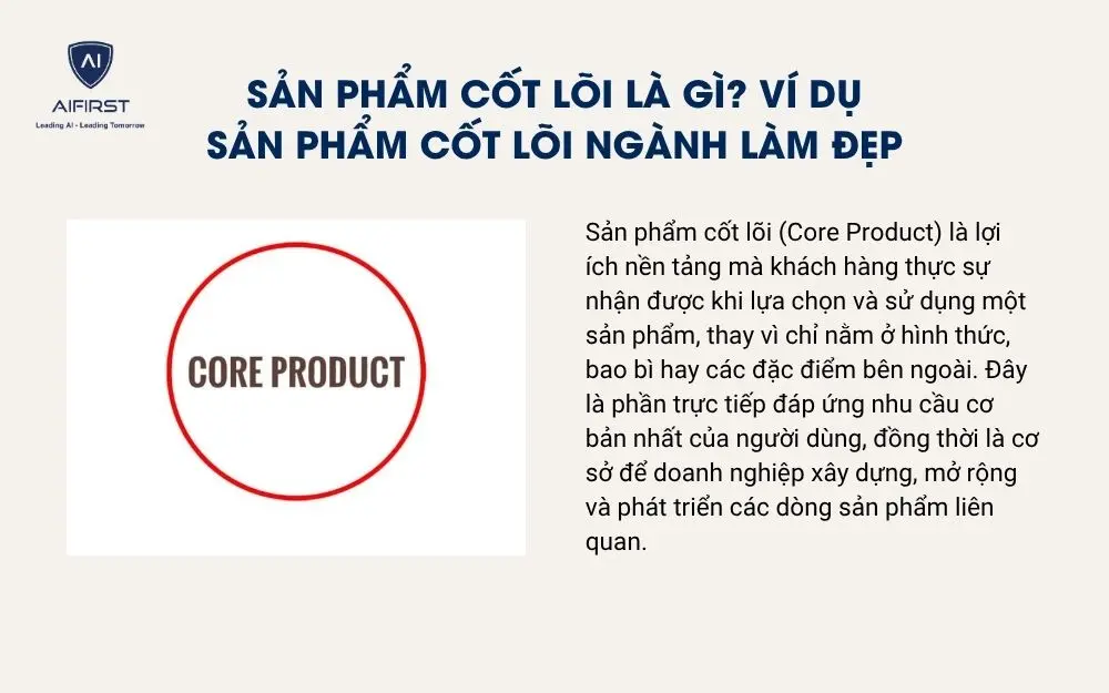 Sản phẩm cốt l&otilde;i l&agrave; g&igrave;? V&iacute; dụ sản phẩm cốt l&otilde;i ng&agrave;nh l&agrave;m đẹp