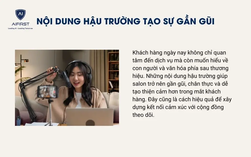 Nội dung hậu trường tạo sự gần gũi