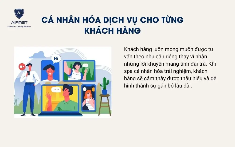 C&aacute; nh&acirc;n h&oacute;a dịch vụ cho từng kh&aacute;ch h&agrave;ng