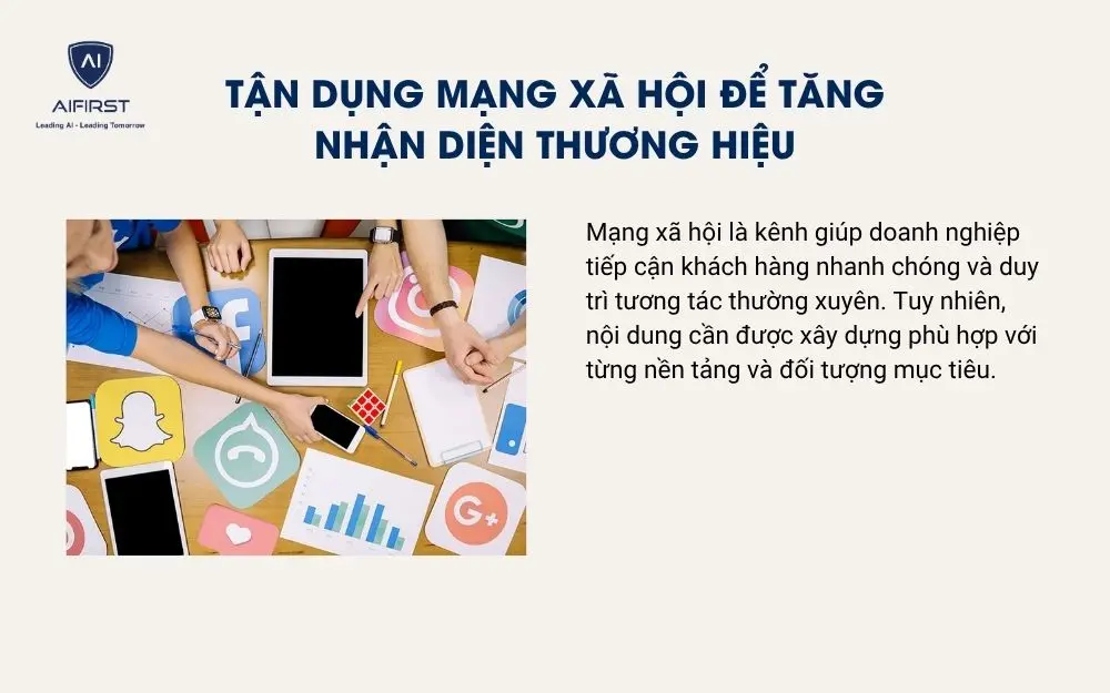Tận dụng mạng x&atilde; hội để tăng nhận diện thương hiệu