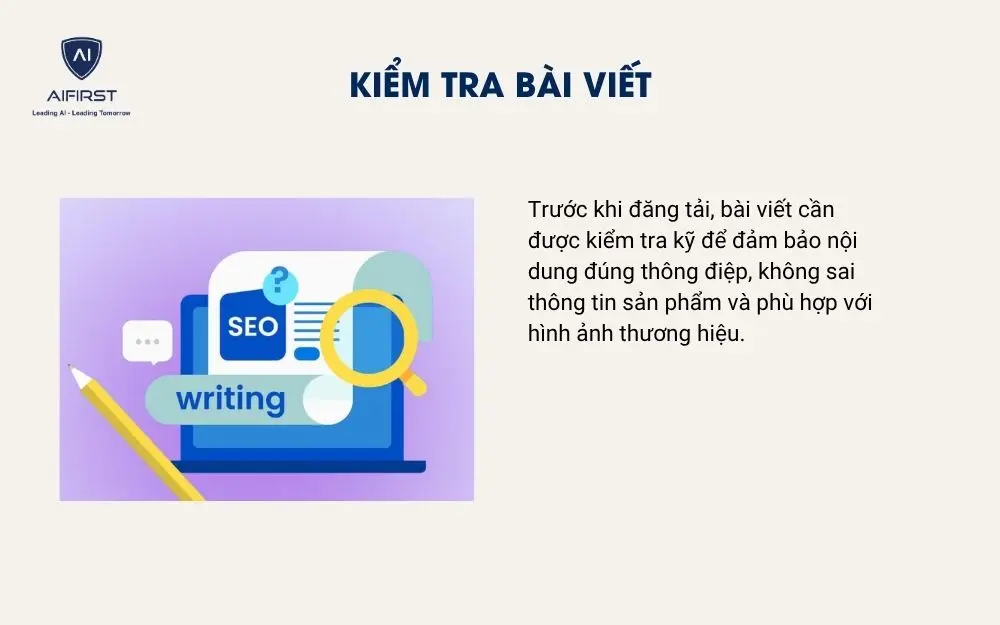 Kiểm tra b&agrave;i viết