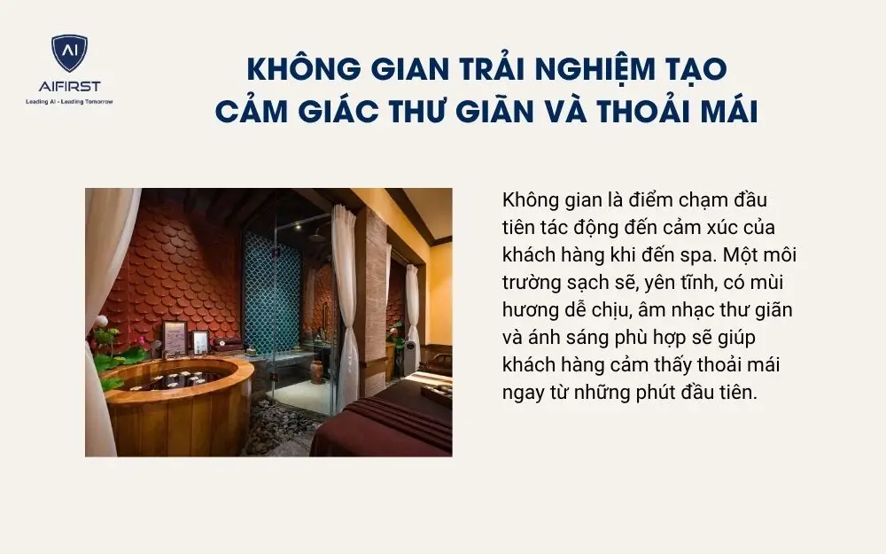 Kh&ocirc;ng gian trải nghiệm tạo cảm gi&aacute;c thư gi&atilde;n v&agrave; thoải m&aacute;i