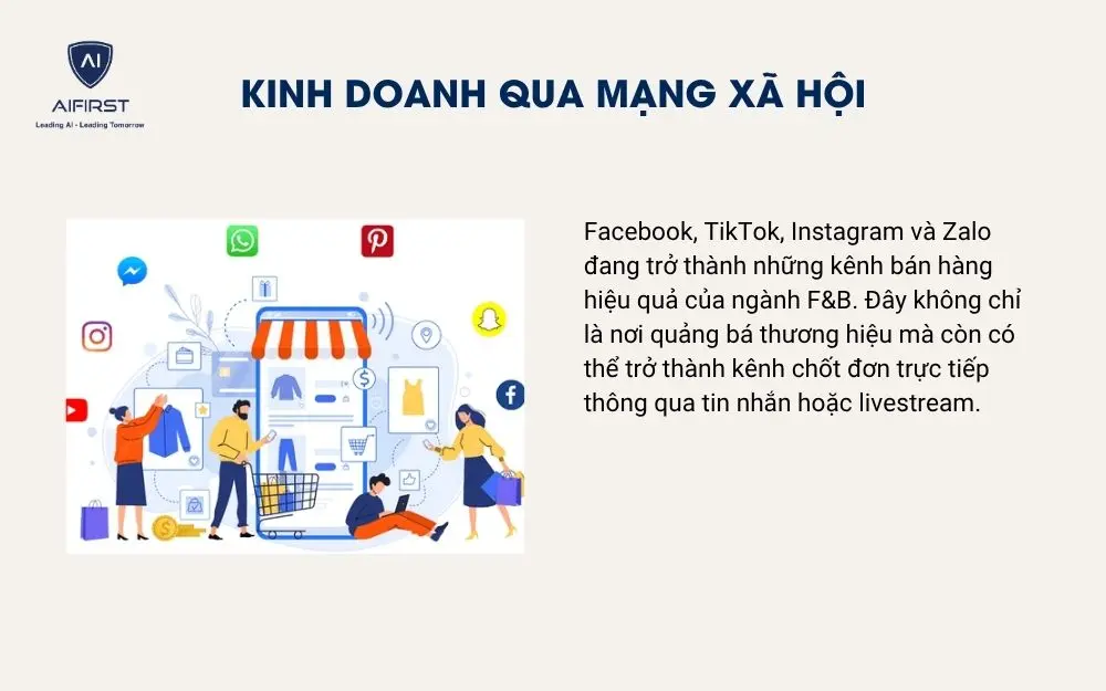 Kinh doanh qua mạng x&atilde; hội