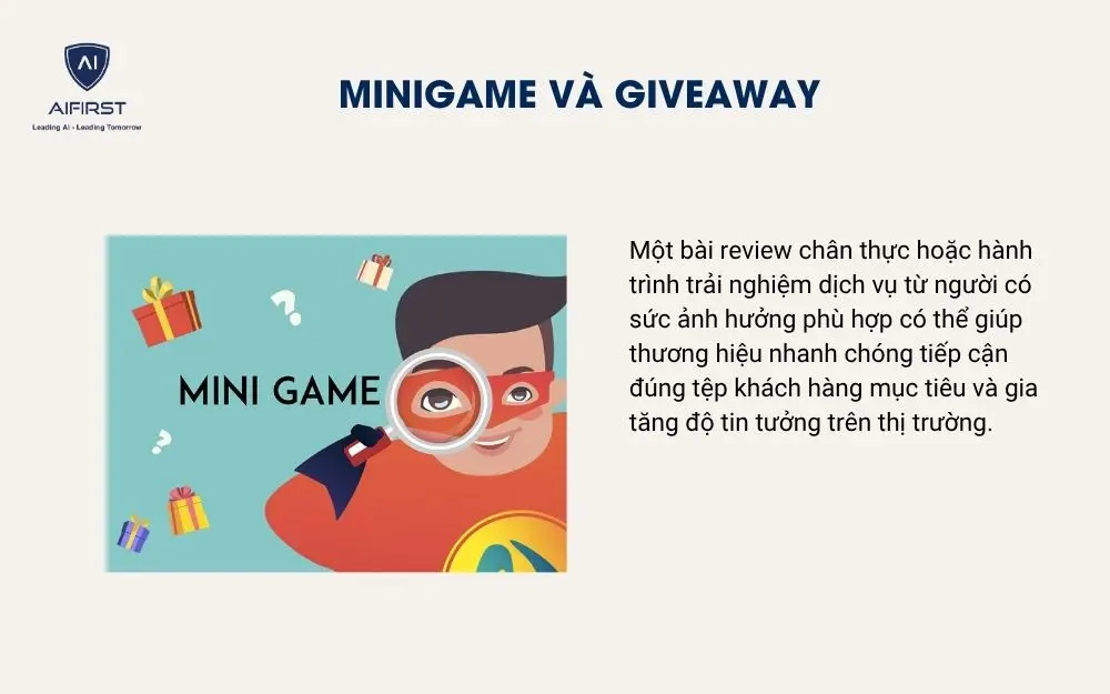 Minigame v&agrave; Giveaway