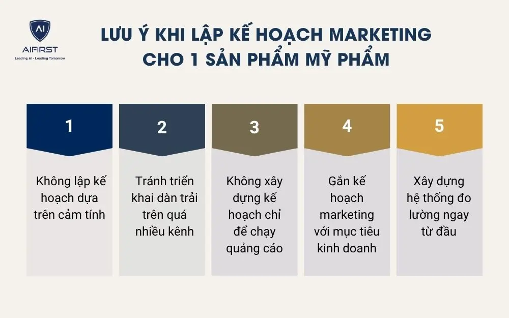Lưu &yacute; khi lập kế hoạch marketing cho 1 sản phẩm mỹ phẩm