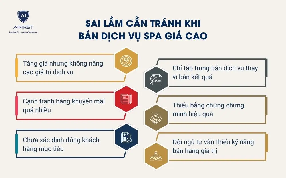 Sai lầm cần tr&aacute;nh khi b&aacute;n dịch vụ spa gi&aacute; cao