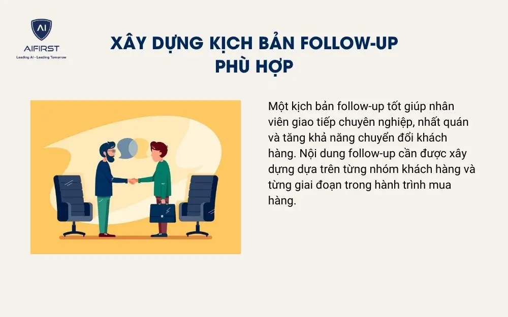 X&acirc;y dựng kịch bản follow-up ph&ugrave; hợp