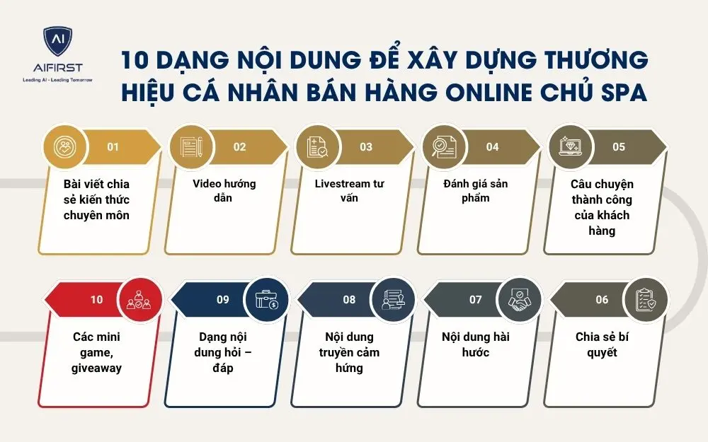 10 dạng nội dung để x&acirc;y dựng thương hiệu c&aacute; nh&acirc;n b&aacute;n h&agrave;ng online chủ spa