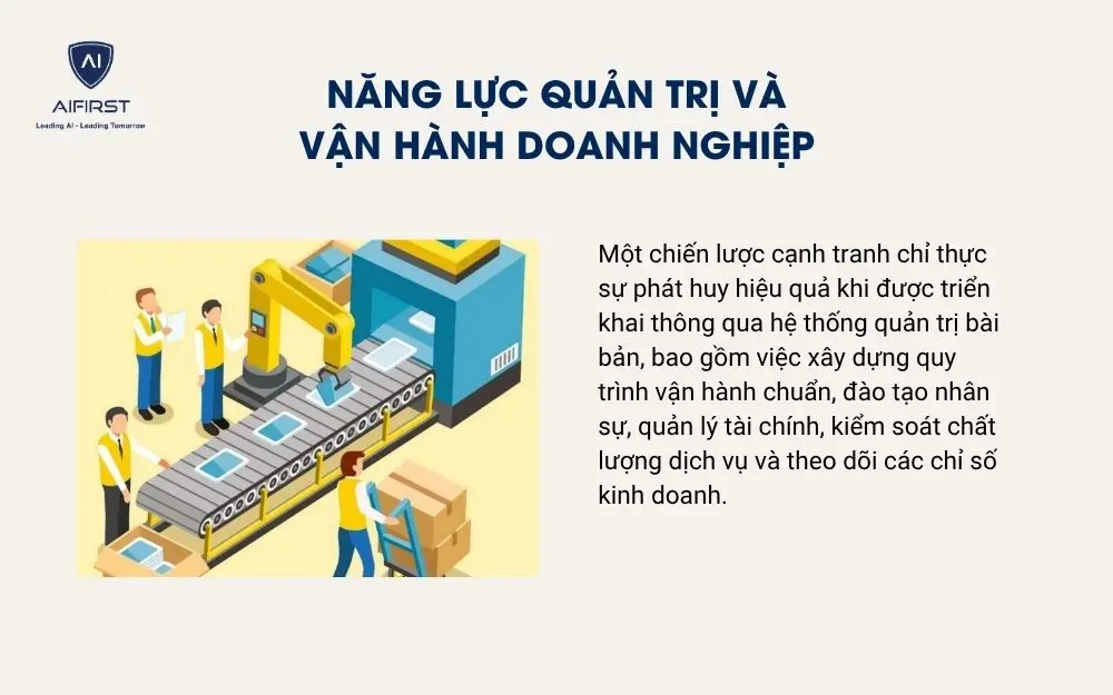 Năng lực quản trị v&agrave; vận h&agrave;nh doanh nghiệp