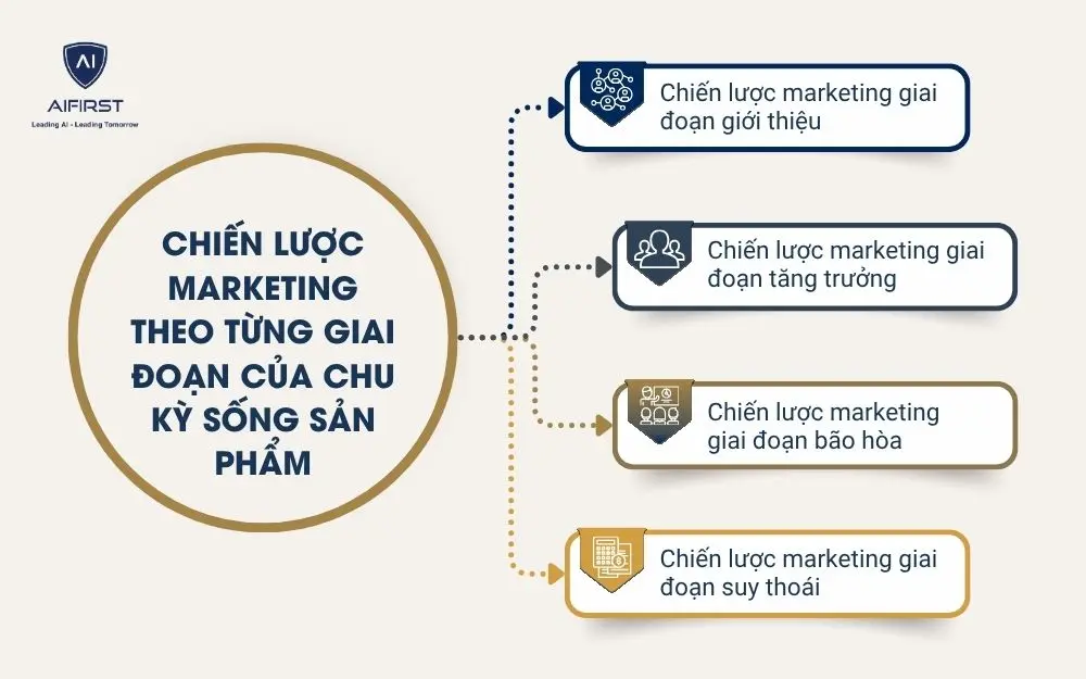 Chiến lược marketing theo từng giai đoạn của chu kỳ sống sản phẩm