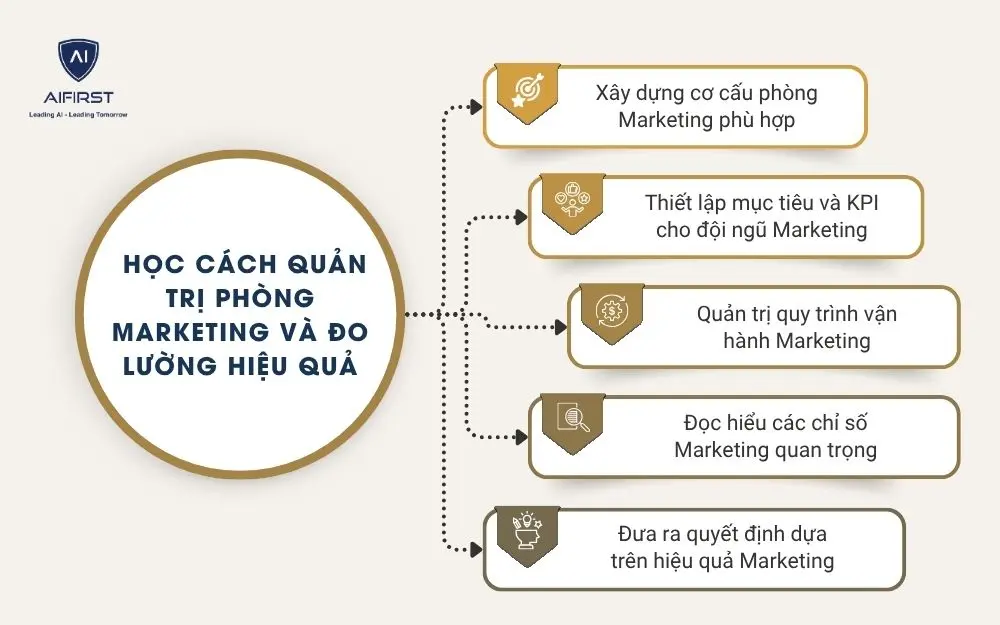 Học c&aacute;ch quản trị ph&ograve;ng Marketing v&agrave; đo lường hiệu quả