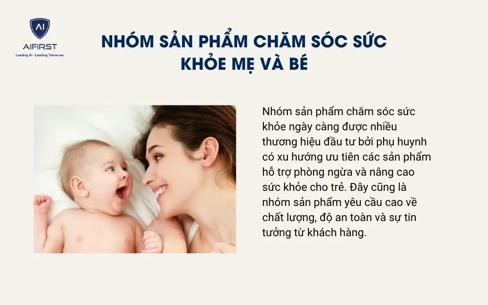 Nh&oacute;m sản phẩm chăm s&oacute;c sức khỏe mẹ v&agrave; b&eacute;