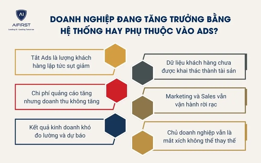 Doanh nghiệp đang tăng trưởng bằng hệ thống hay phụ thuộc v&agrave;o ads?&nbsp;