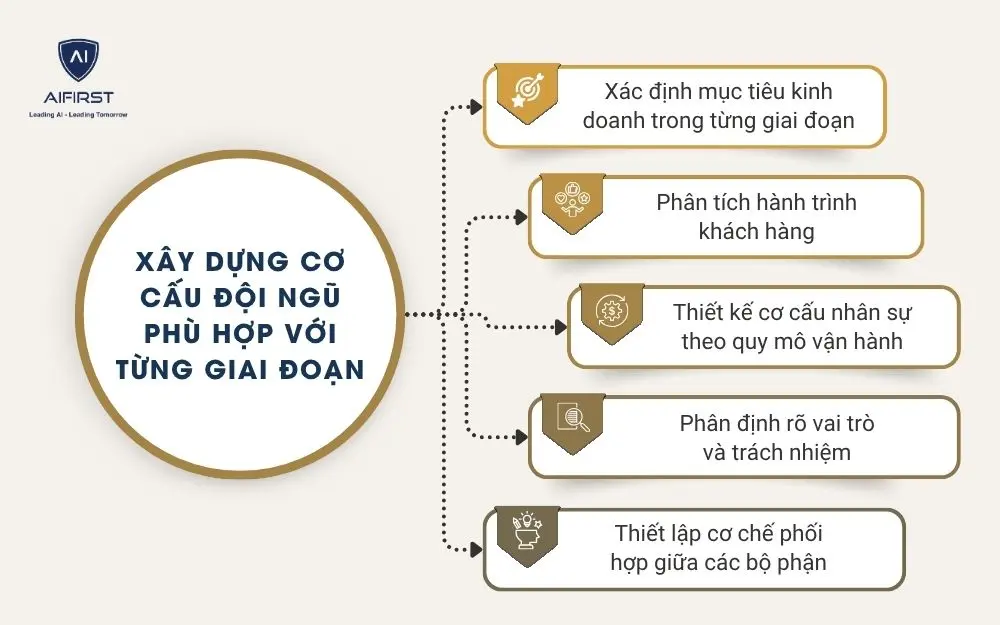  X&acirc;y dựng cơ cấu đội ngũ ph&ugrave; hợp với từng giai đoạn ph&aacute;t triển