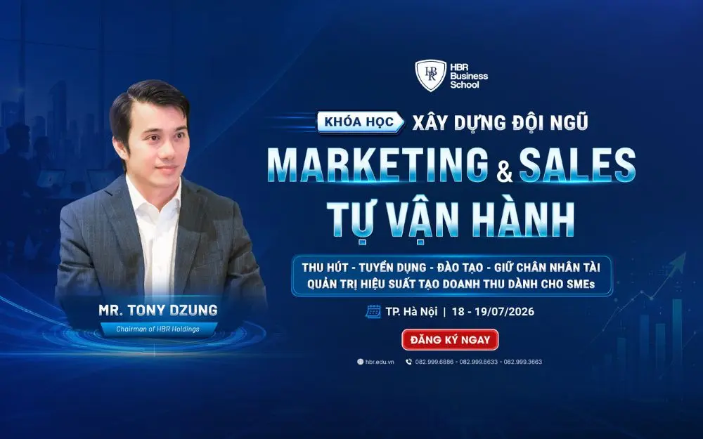 X&acirc;y đội ngũ Marketing & Sales tự vận h&agrave;nh