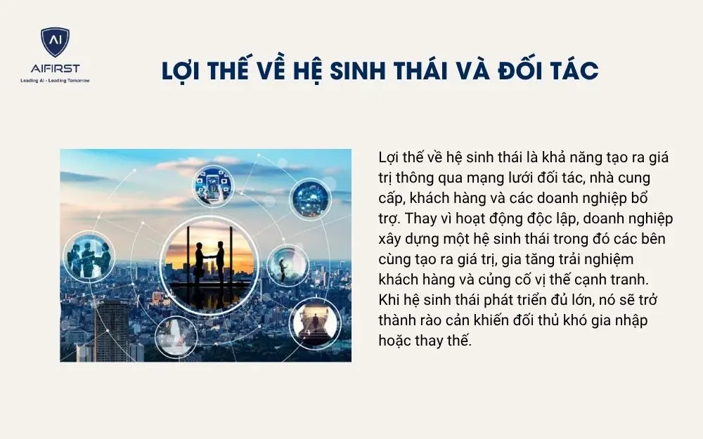 Lợi thế về hệ sinh th&aacute;i v&agrave; đối t&aacute;c&nbsp;