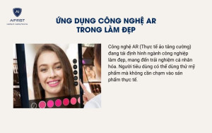 Ứng dụng công nghệ AR trong làm đẹp