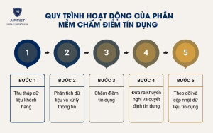 Quy trình hoạt động của phần mềm chấm điểm tín dụng